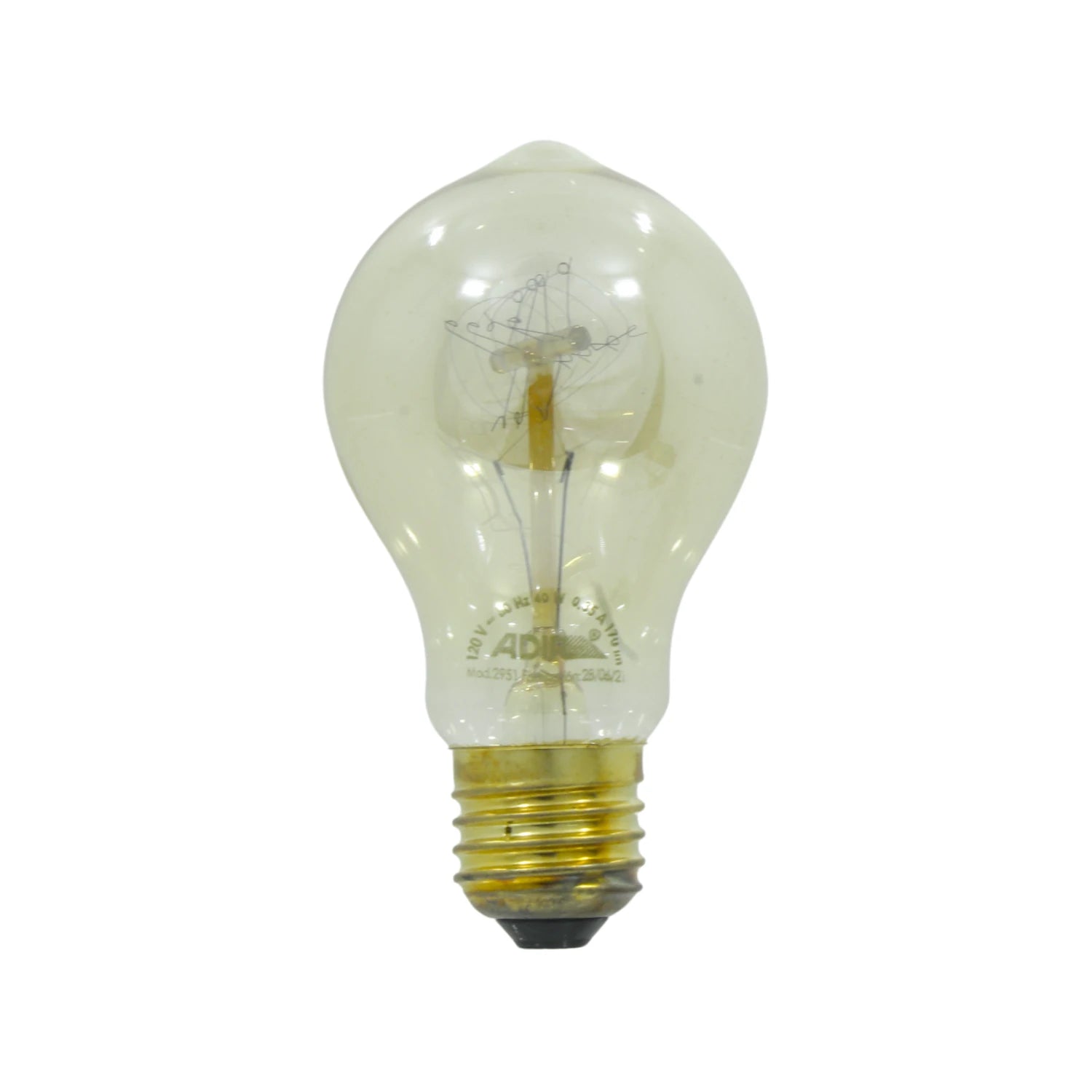 Lámpara incandescente vintage Adir 2951 de 40W, tipo globo con 15 filamentos, tono ámbar