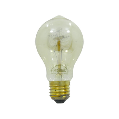 Lámpara incandescente vintage Adir 2951 de 40W, tipo globo con 15 filamentos, tono ámbar