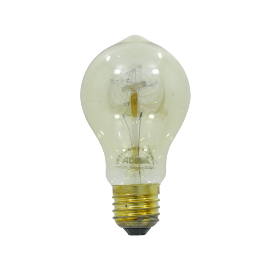 Lámpara incandescente vintage Adir 2951 de 40W, tipo globo con 15 filamentos, tono ámbar