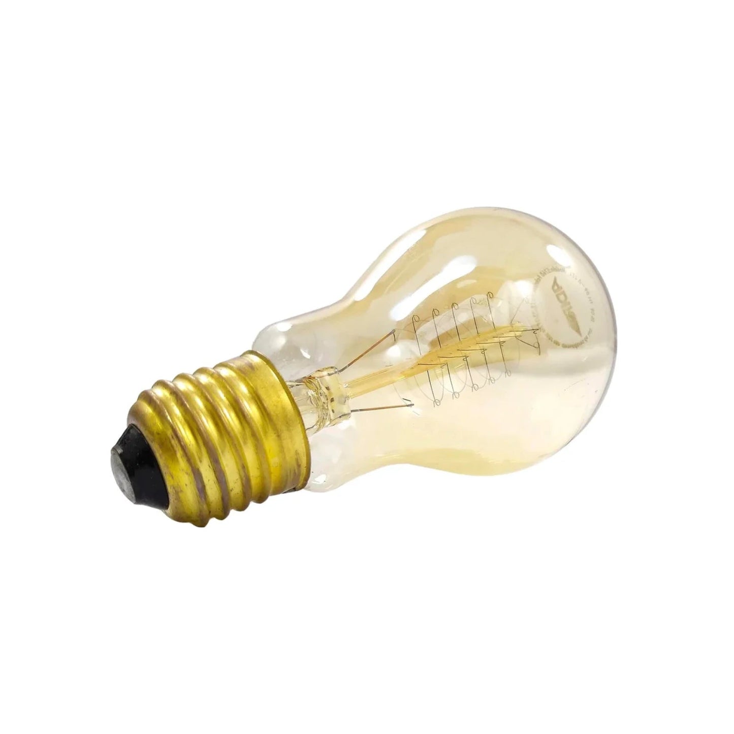 Lámpara vintage incandescente Adir 40W ámbar con filamento de carbón decorativo