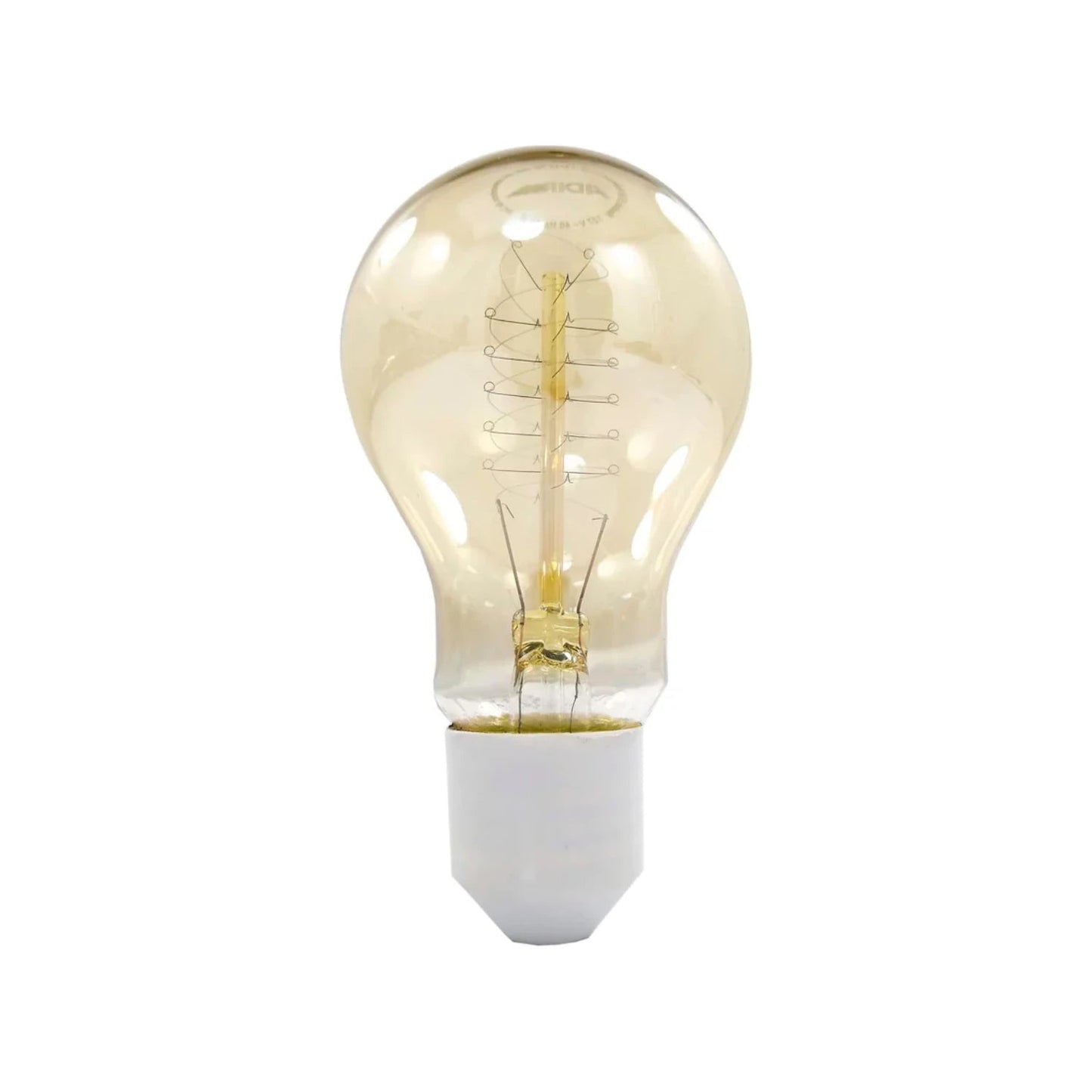Lámpara vintage incandescente 40W filamento de carbón, bulbo ámbar decorativo para iluminación cálida