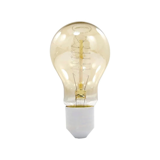 Lámpara vintage incandescente 40W filamento de carbón, bulbo ámbar decorativo para iluminación cálida