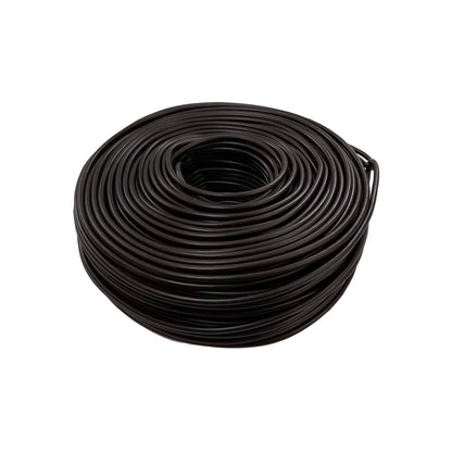 Rollo de cable eléctrico calibre 10, negro, 100 metros para instalaciones residenciales y comerciales