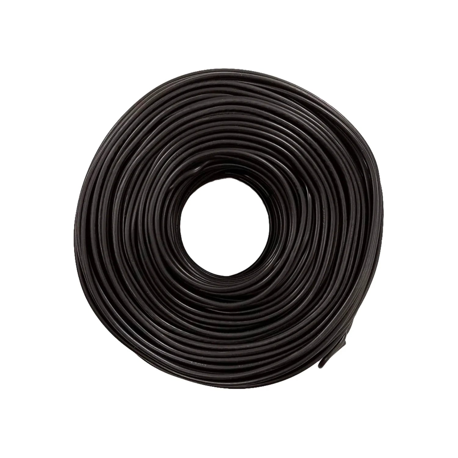 Rollo de cable eléctrico negro calibre 12 de 100 metros para instalaciones residenciales e industriales