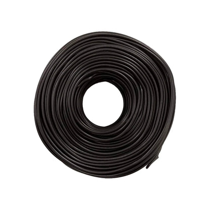 Rollo de cable eléctrico negro calibre 12 de 100 metros para instalaciones residenciales e industriales