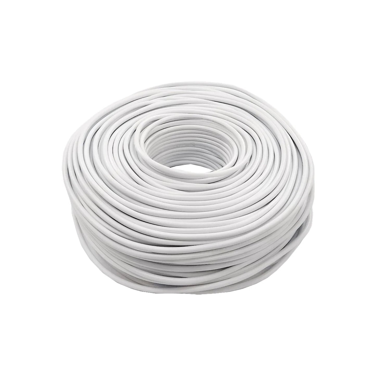 Rollo de cable eléctrico blanco calibre 10 para instalaciones eléctricas residenciales