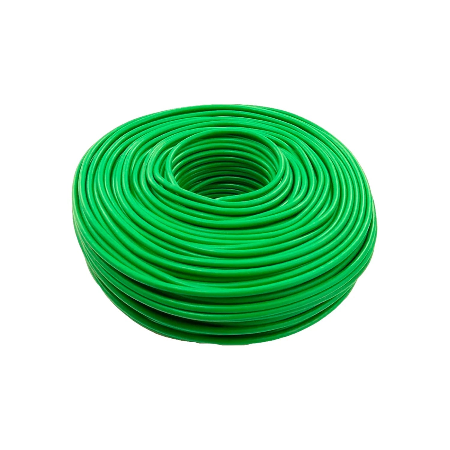 Rollo de cable eléctrico calibre 10 verde de 100 metros para uso en instalaciones
