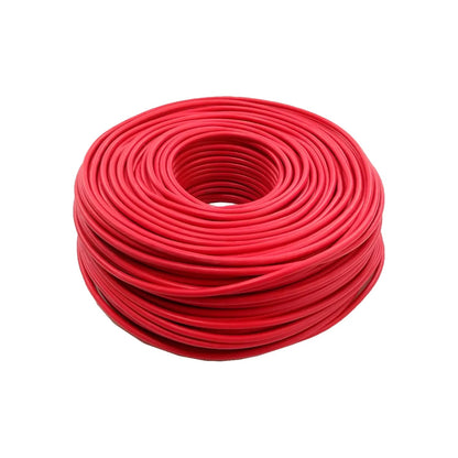 Rollo de cable eléctrico rojo calibre 10 para instalaciones eléctricas residenciales y comerciales