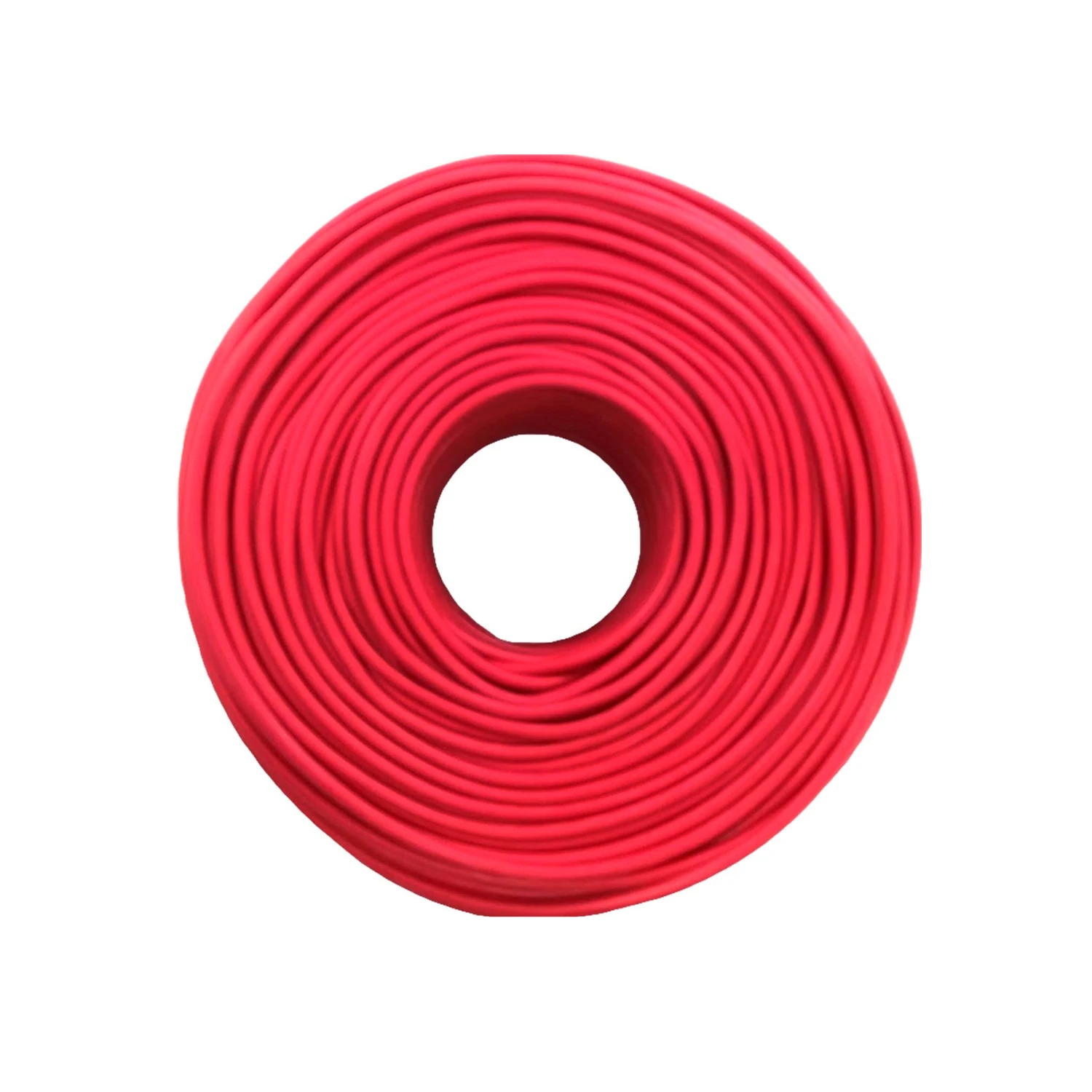 Cable eléctrico unifilar rojo en rollo, ideal para proyectos eléctricos