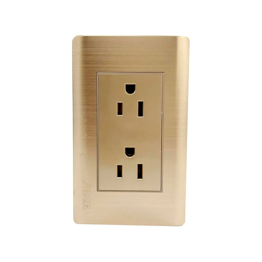 Placa 2 contactos rose gold Adir 4632 florence