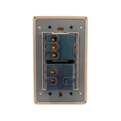Placa 1 apagador/1 contacto rose gold Adir 4633 florence