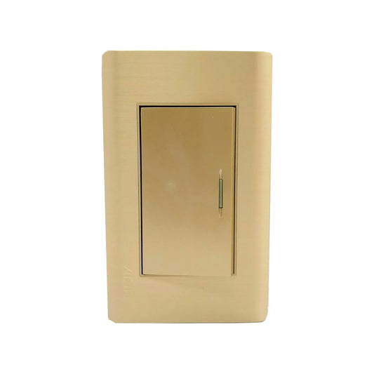 Placa 1 apagador escalera rose gold Adir 4628 florence