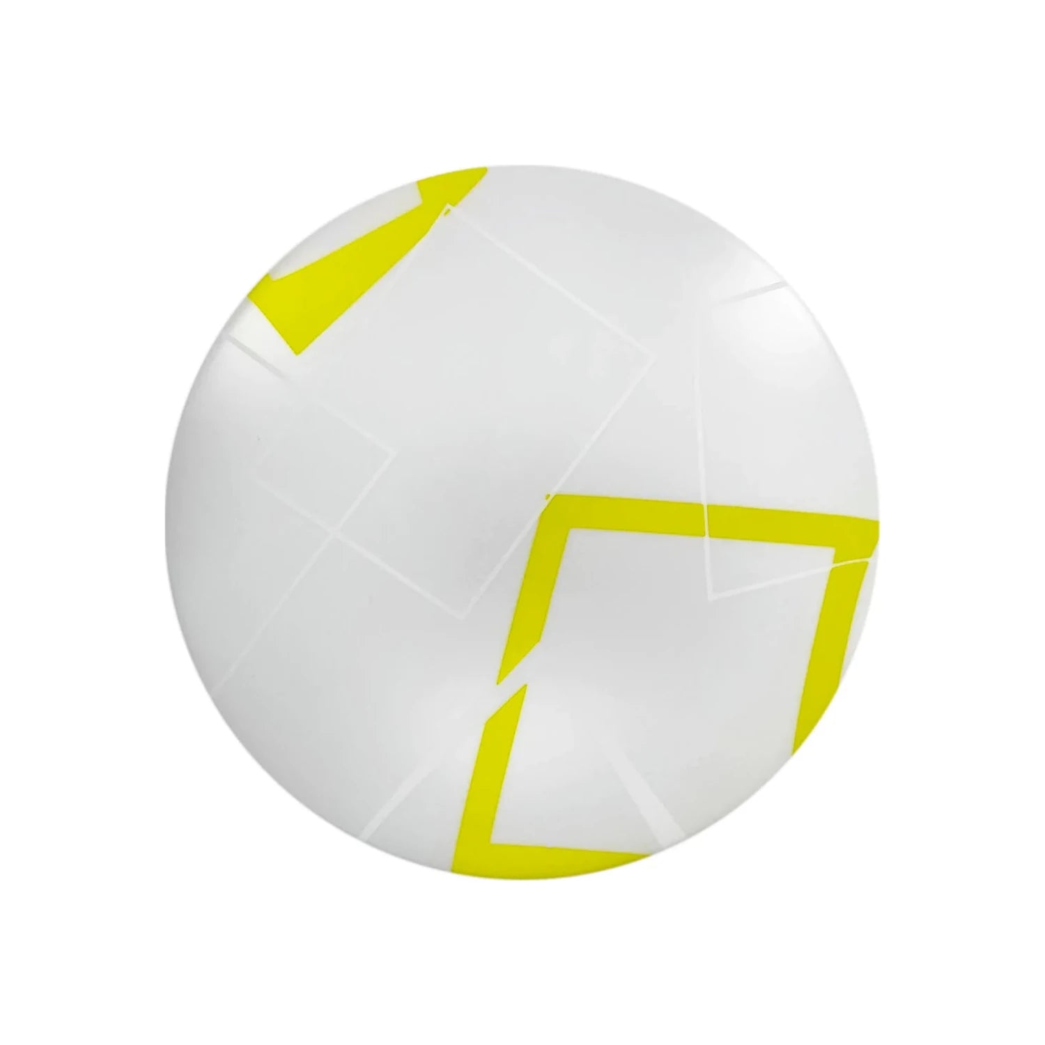 Plafón LED redondo blanco y amarillo, 15W, con patrón geométrico, luz de techo para sobreponer