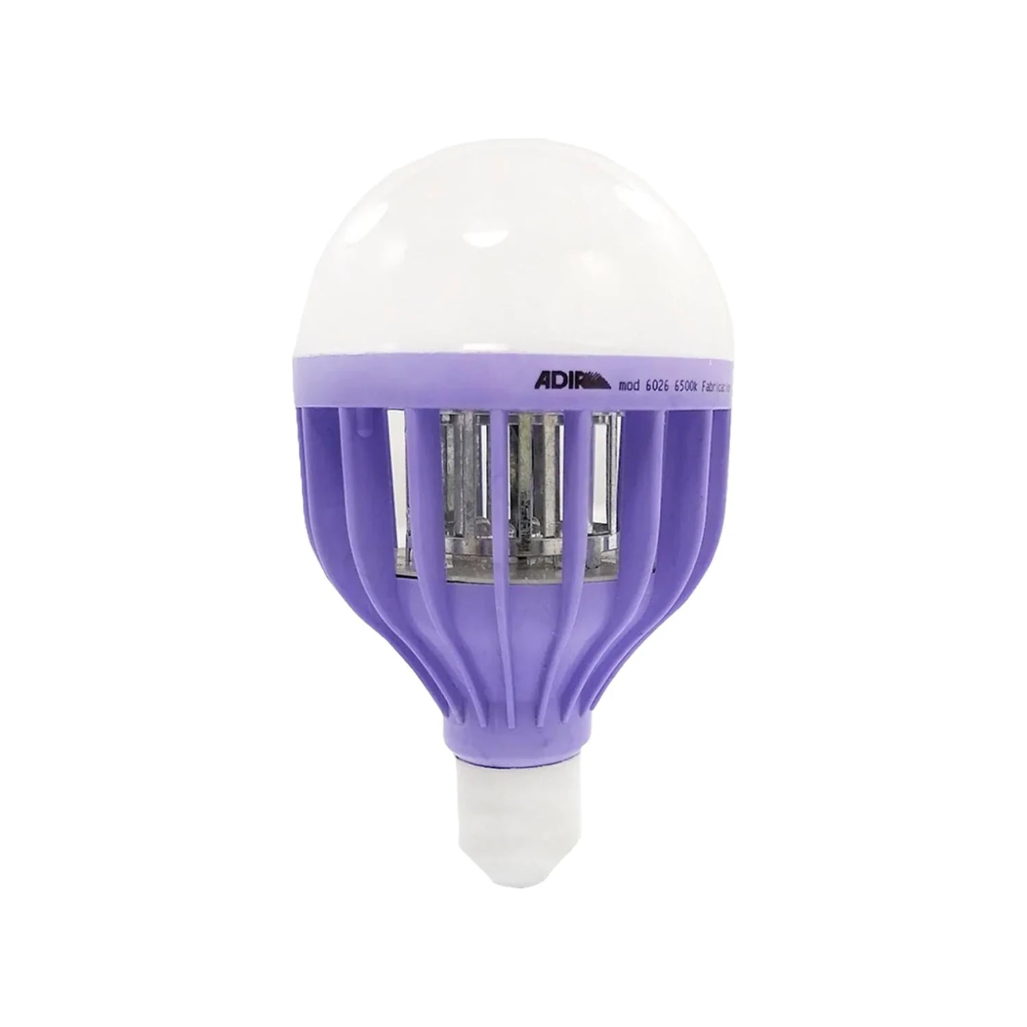 Lámpara LED Adir 12W mata insectos para mosquitos, luz blanca fría 6500K, cuerpo morado, modelo 6026