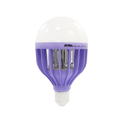 Lámpara LED Adir 12W mata insectos para mosquitos, luz blanca fría 6500K, cuerpo morado, modelo 6026