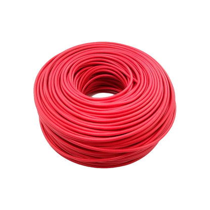 Cable eléctrico rojo en rollo, calibre #12 de 100 metros, para instalaciones eléctricas.