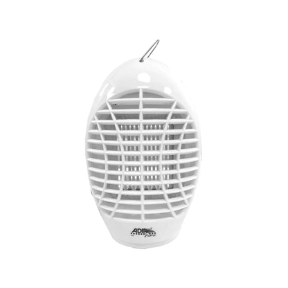 Lámpara antimosquitos eléctrica blanca Adir 2196 con rejilla y gancho para colgar