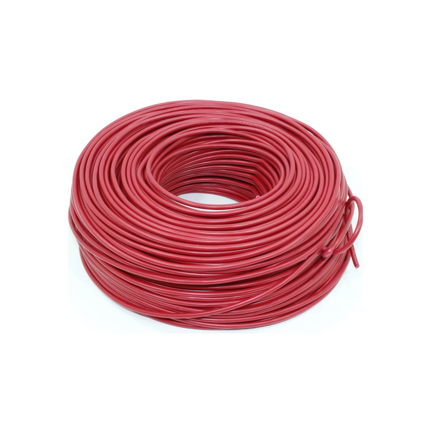Cable eléctrico de cobre calibre 14 rojo en rollo para instalaciones eléctricas
