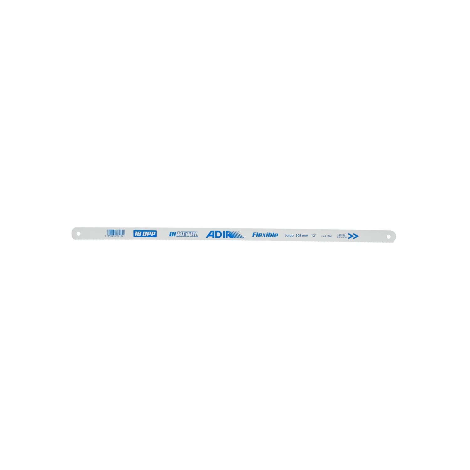 Segueta bimetálica flexible Adir 18 DPP para sierra de arco, 305mm (12 pulg.), modelo 1564