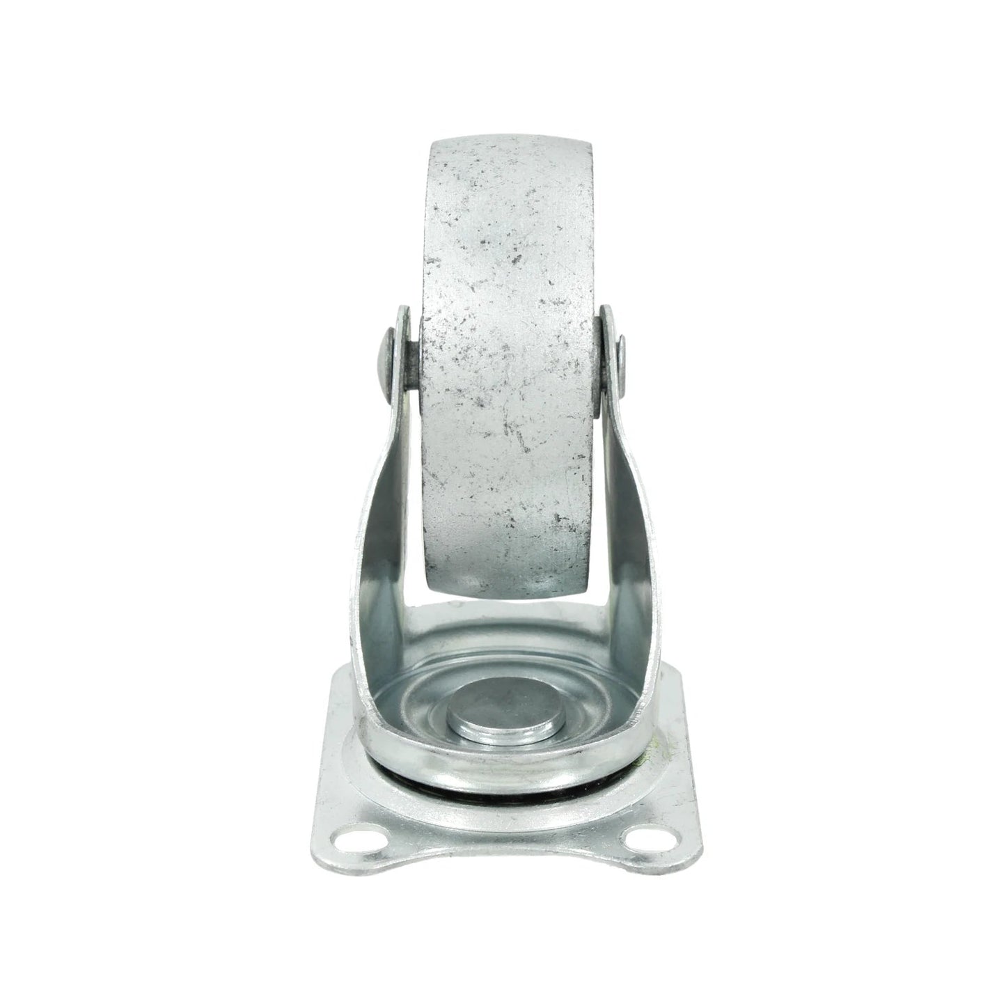 Rodaja giratoria de acero galvanizado 2.5 pulgadas para muebles o equipo industrial, color plata