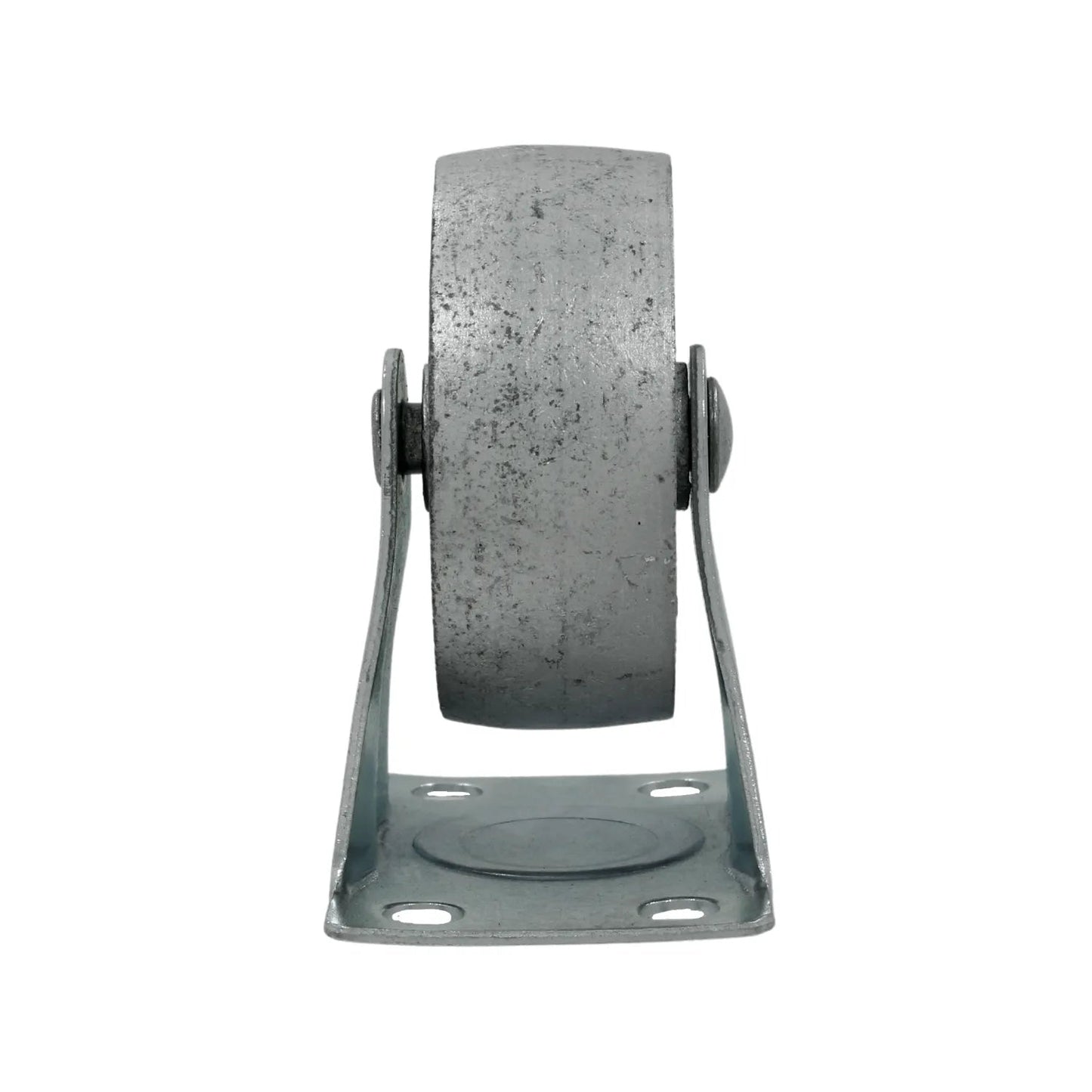 Rodaja de placa fija de metal gris para muebles o equipos industriales