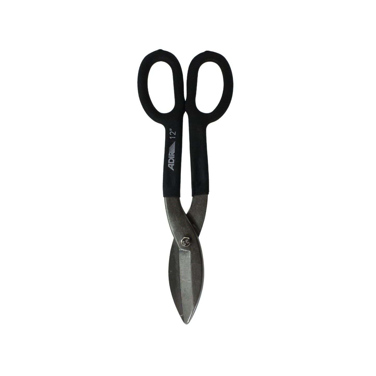 Tijera para hojalatero Adir 12 pulgadas con mangos negros para corte de lámina metálica