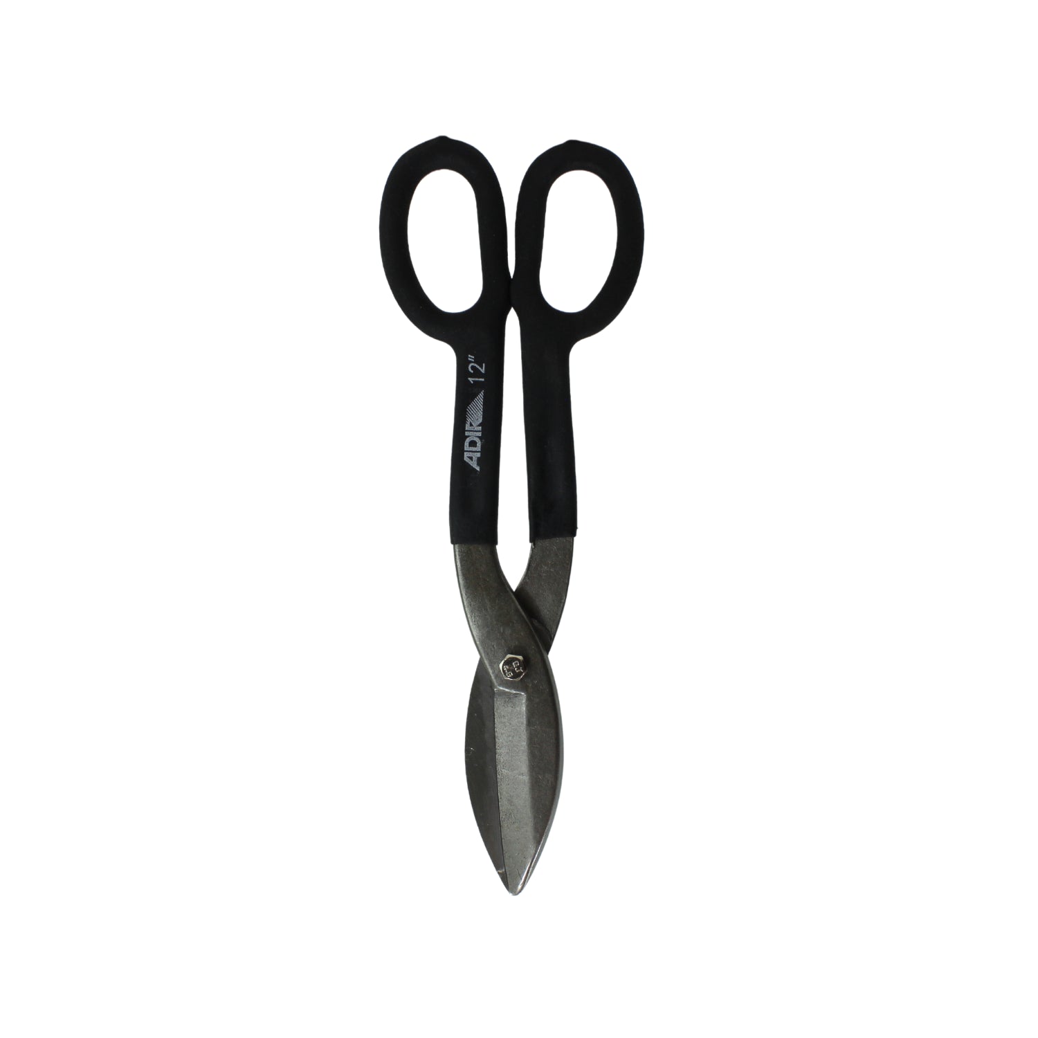 Tijera para hojalatero Adir 12 pulgadas con mangos negros para corte de lámina metálica