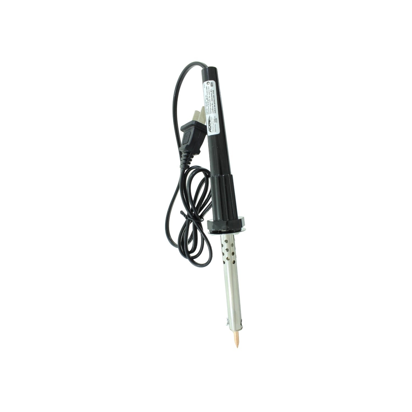 Cautín de lápiz eléctrico 30W Adir con punta fina, ideal para soldadura de componentes electrónicos