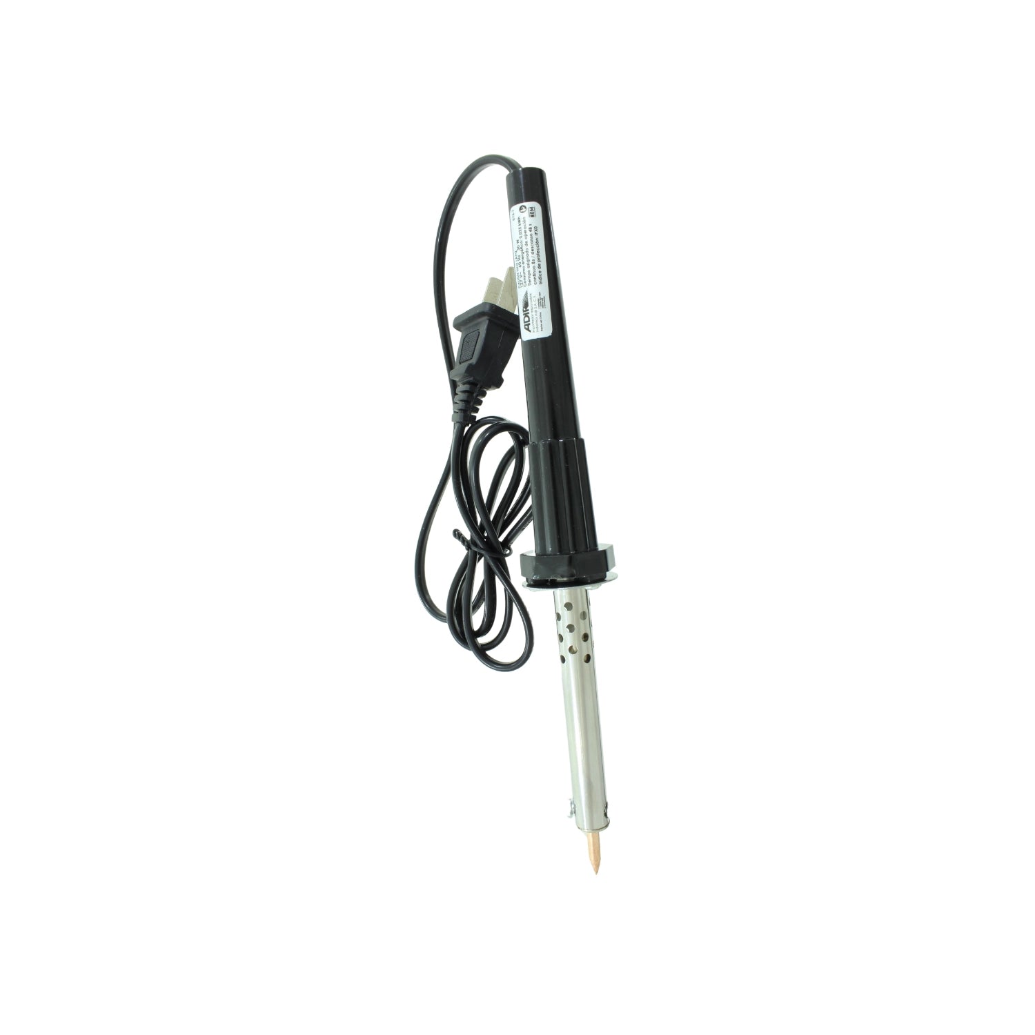 Cautín de lápiz eléctrico 30W Adir con punta fina, ideal para soldadura de componentes electrónicos