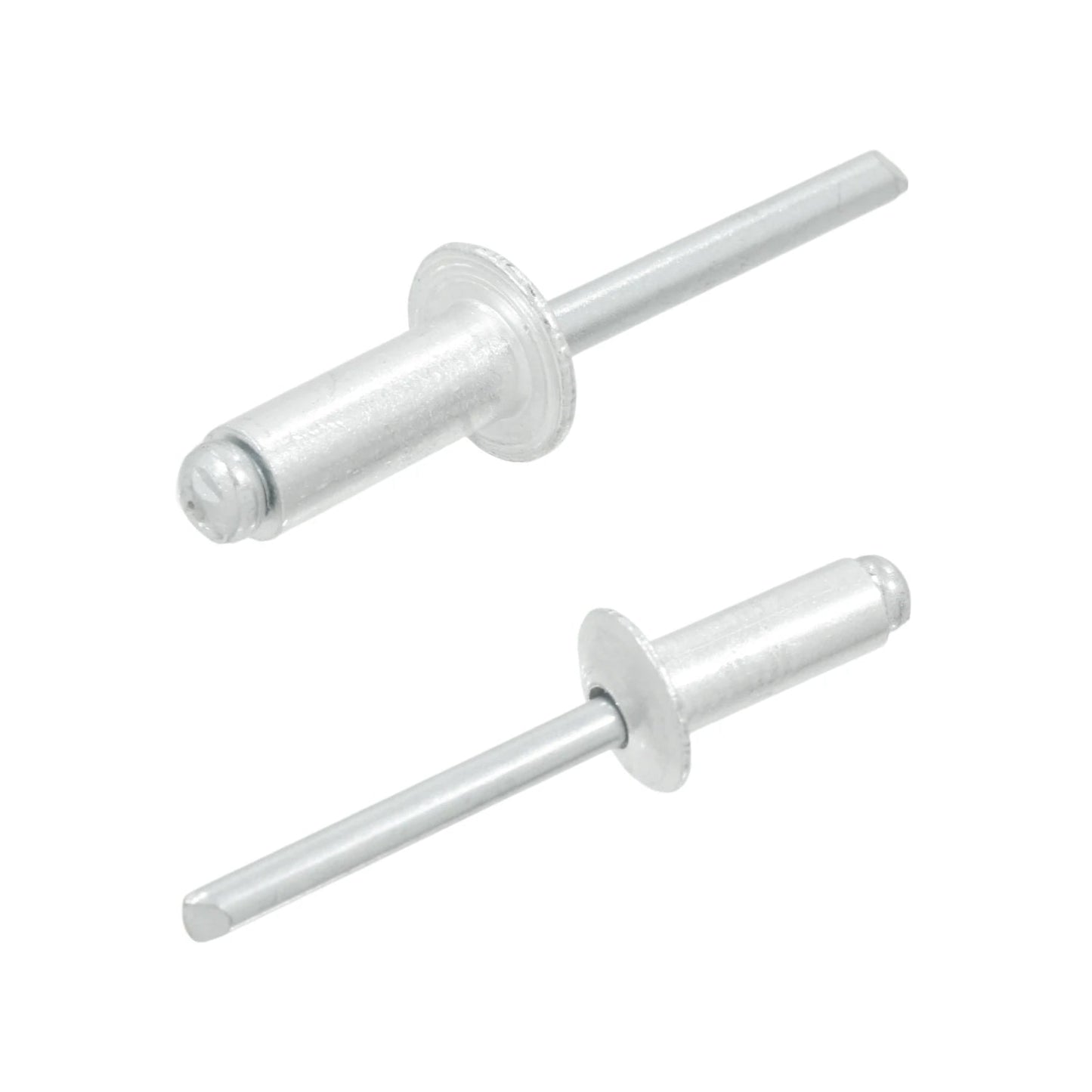 Remaches pop de aluminio plateado 1/4 pulgada para fijaciones metálicas