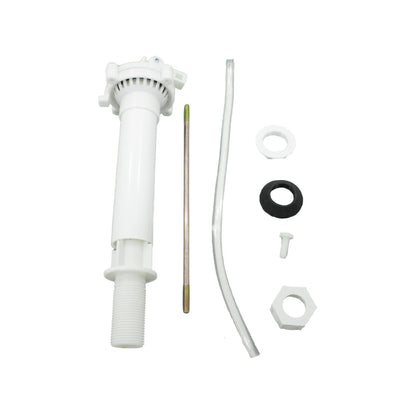 Kit de herrajes blancos para cisterna de inodoro, válvula de llenado, manguera, empaques y tornillería de instalación