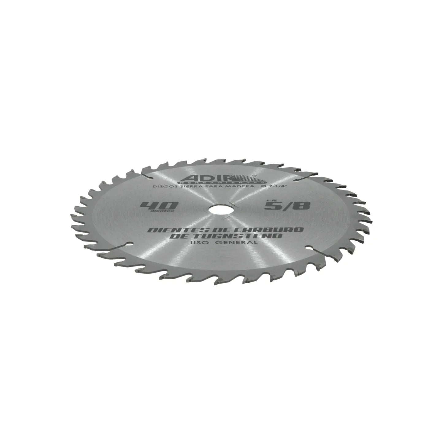 Disco sierra circular 7 1/2" de 40 dientes para madera Adir 15405