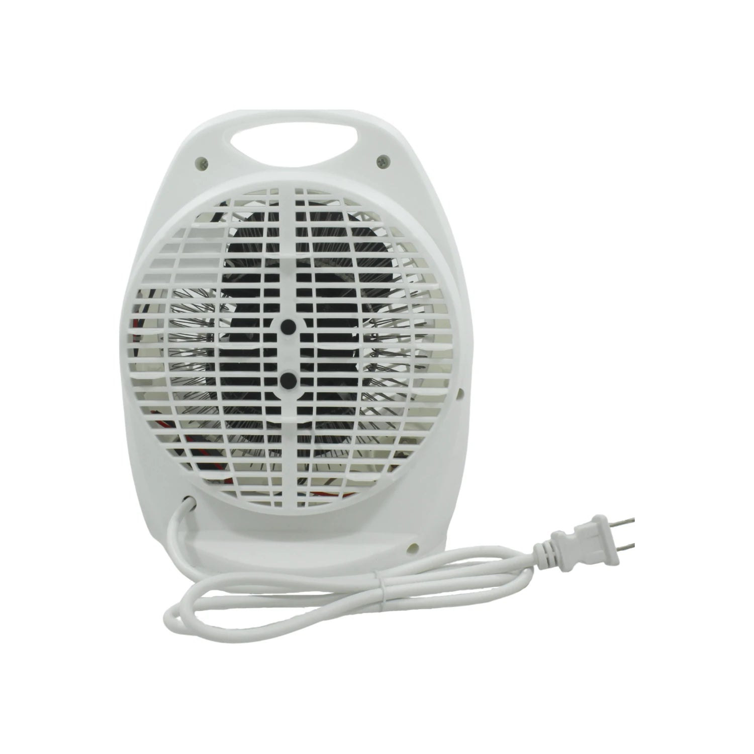 Calentador y ventilador eléctrico mini 2 en 1 blanco portátil con asa