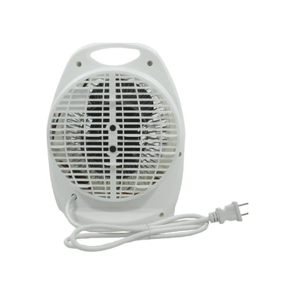 Calentador y ventilador eléctrico mini 2 en 1 blanco portátil con asa