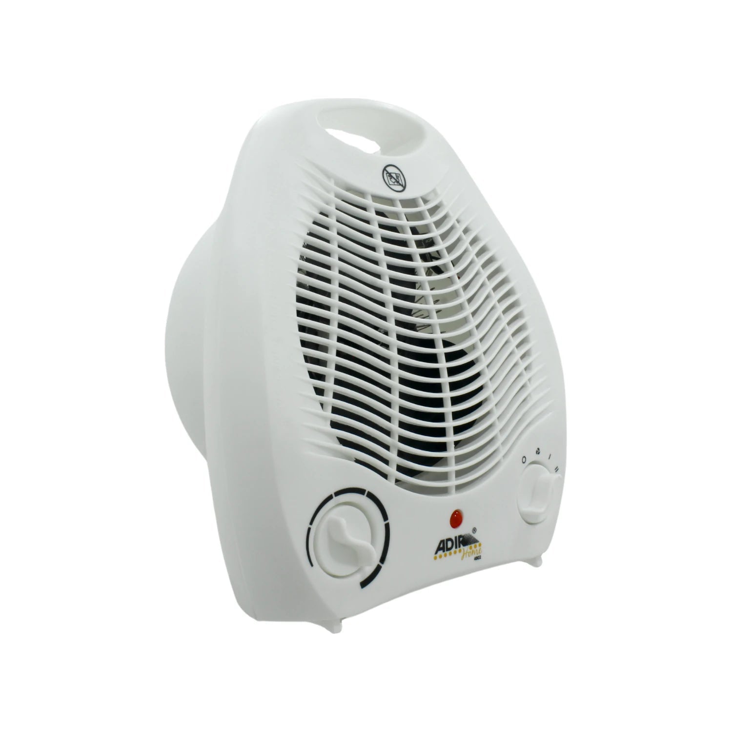 Calentador y ventilador eléctrico mini portátil Adir 4802 blanco 2 en 1 con controles de temperatura