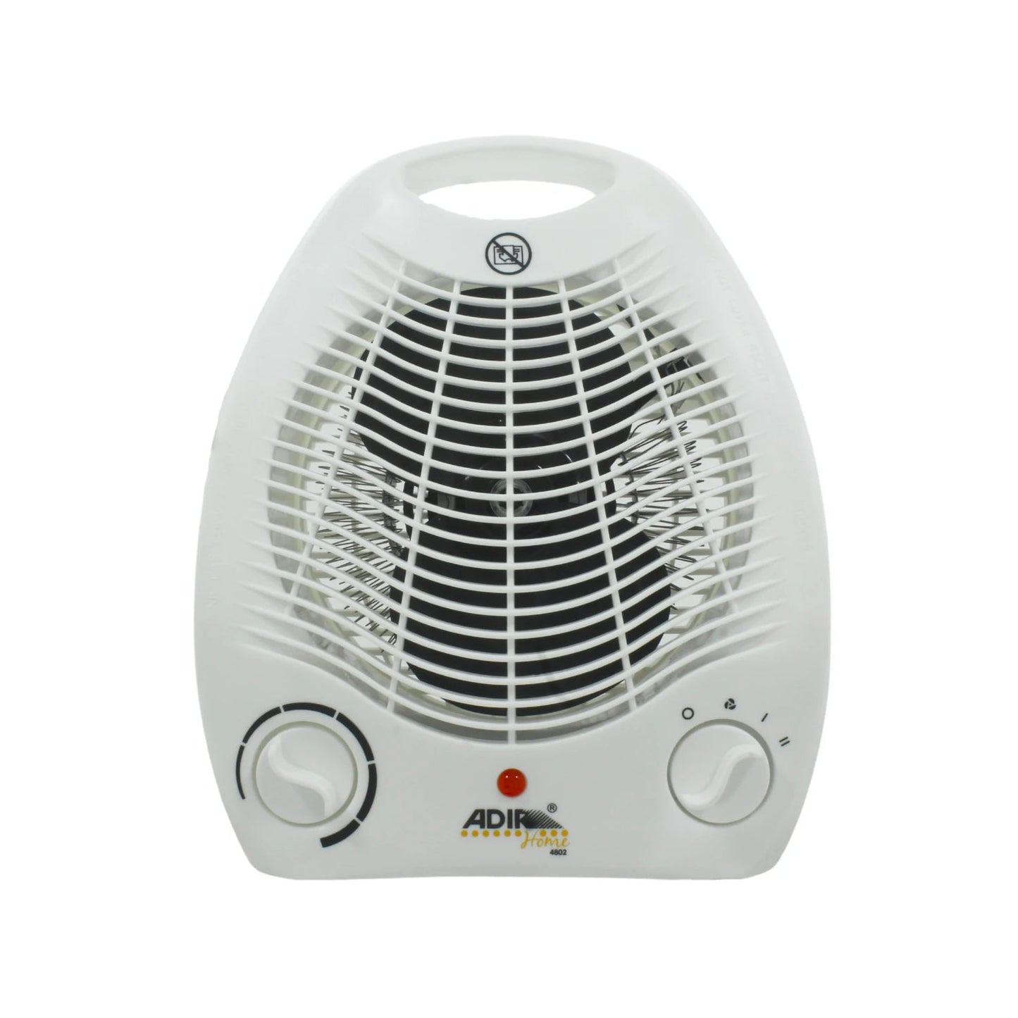 Calentador ventilador portátil eléctrico Adir 4802 blanco. Calefactor 2 en 1 con termostato para casa u oficina.