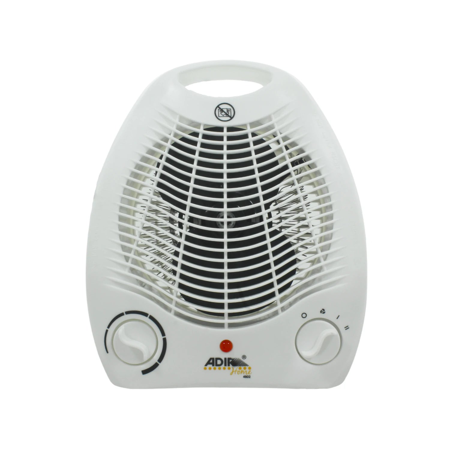 Calentador ventilador portátil eléctrico Adir 4802 blanco. Calefactor 2 en 1 con termostato para casa u oficina.