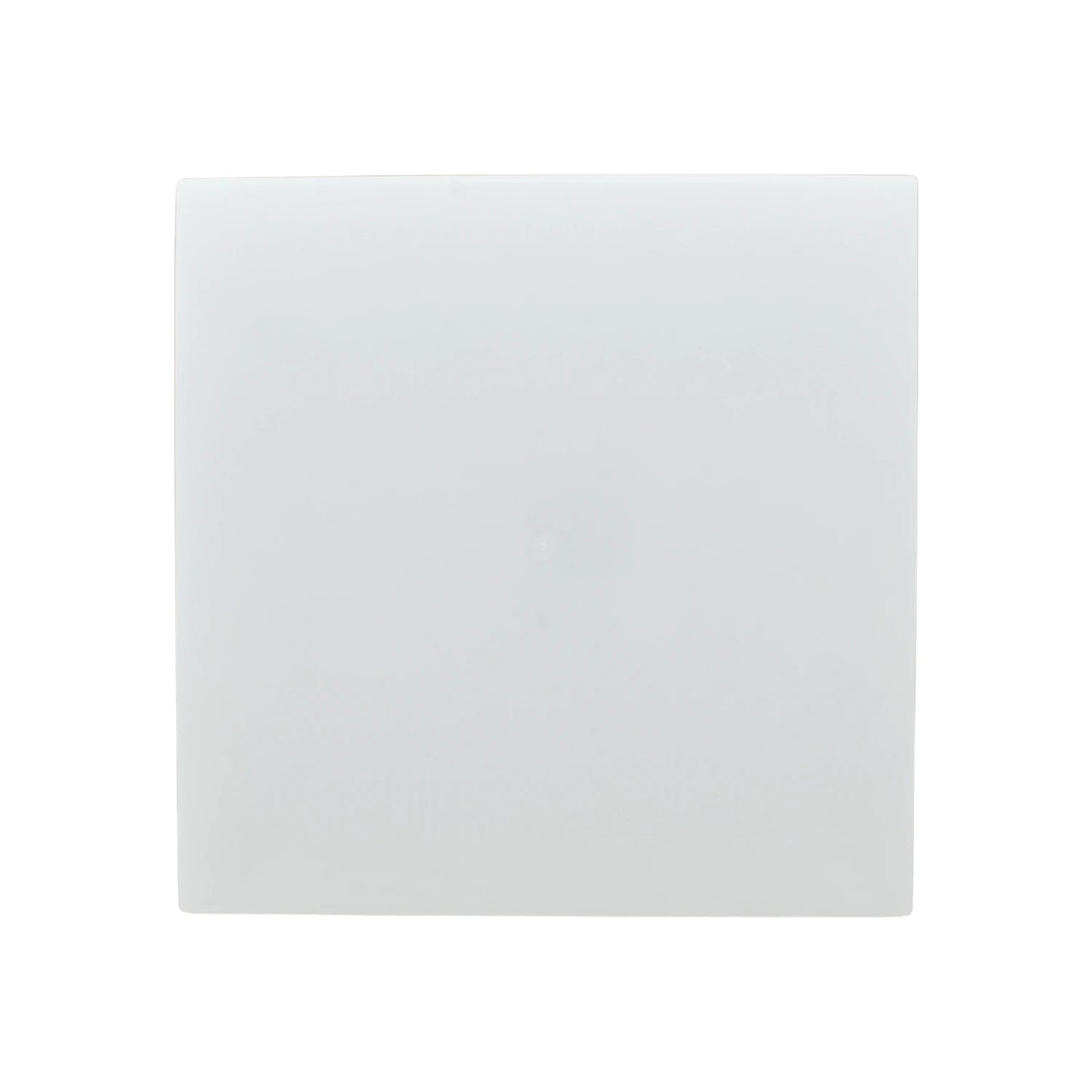 Difusor cuadrado blanco translúcido de acrílico con esquinas redondeadas para iluminación LED