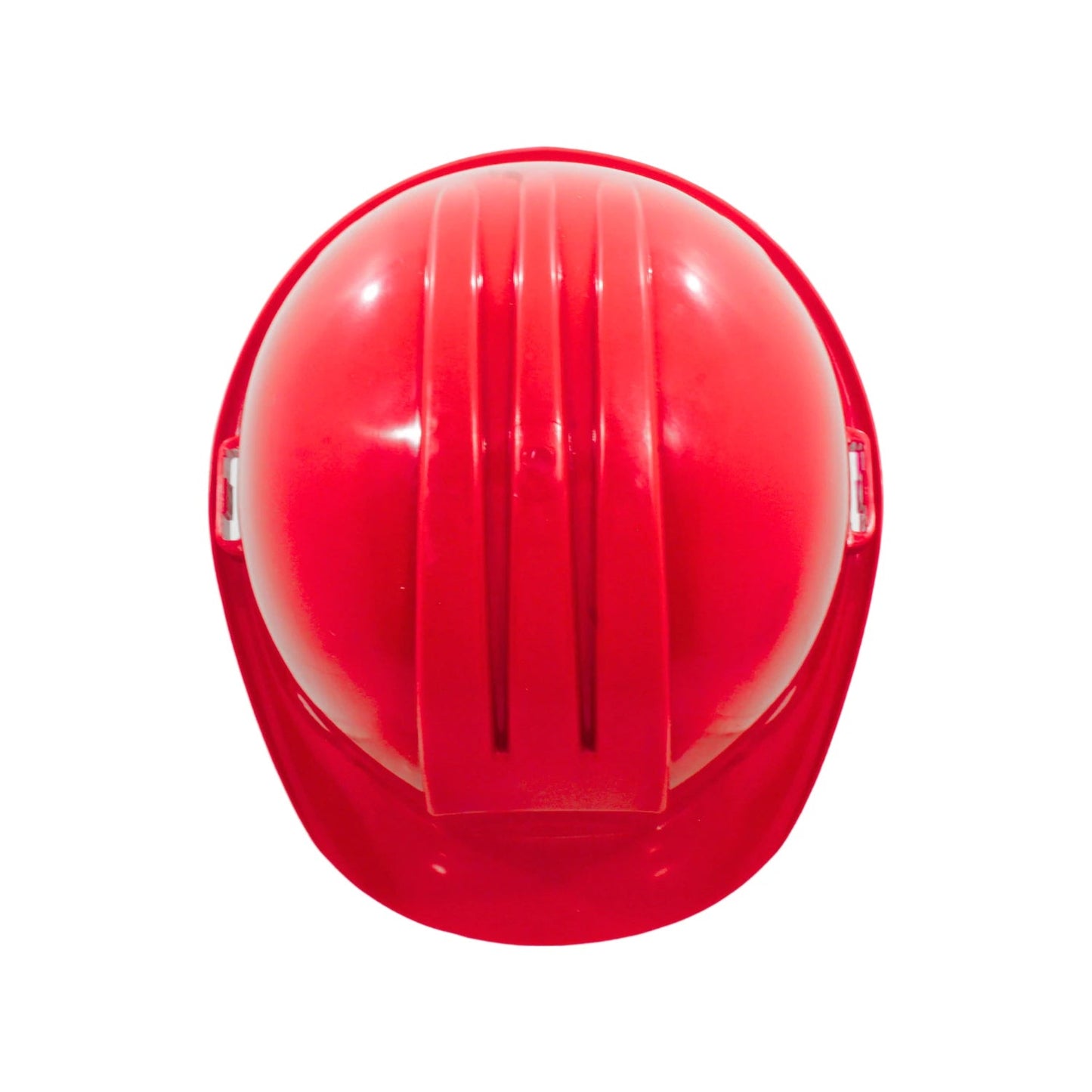 Casco de seguridad rojo para construcción y protección industrial