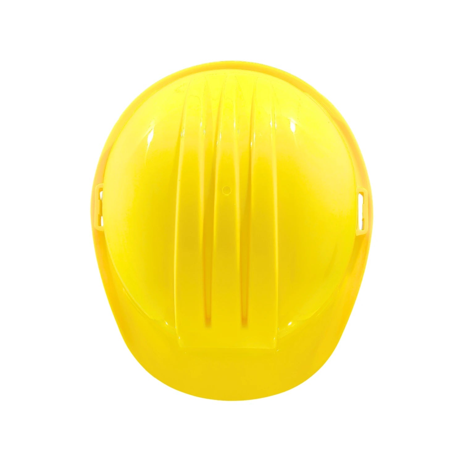 Casco de seguridad amarillo para construcción, protección industrial y trabajos en obra.