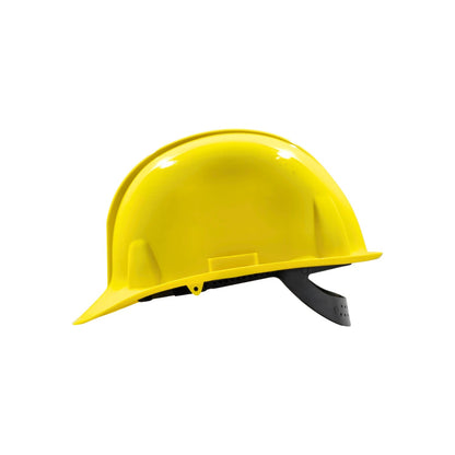 Casco de seguridad amarillo para construcción y protección industrial