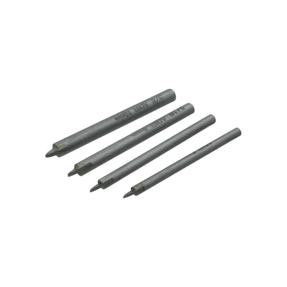 Juego de 4 brocas ADiR para vidrio y cerámica, puntas de 3/8" (10mm) y 5/16" (8mm) para taladro.