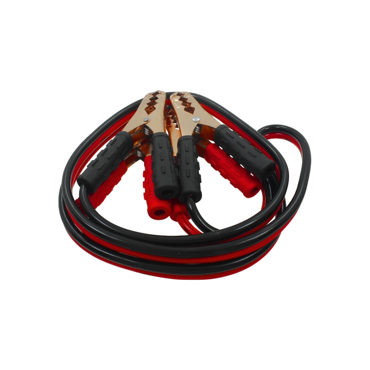 Pasa corriente 2 metros para auto, cables de arranque rojo y negro con pinzas aisladas