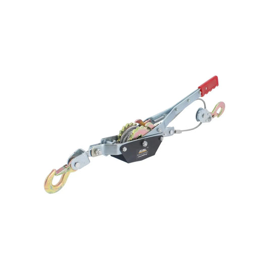 Malacate manual de palanca 2 toneladas con cable de acero y ganchos de seguridad galvanizados para arrastre y tensión