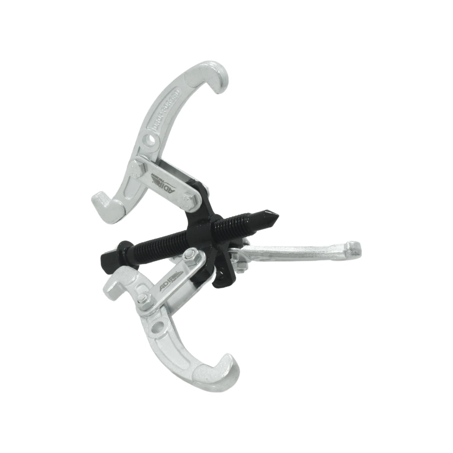 Extractor de poleas y baleros Adir 4" 3 mordazas, acero forjado, uso automotriz.