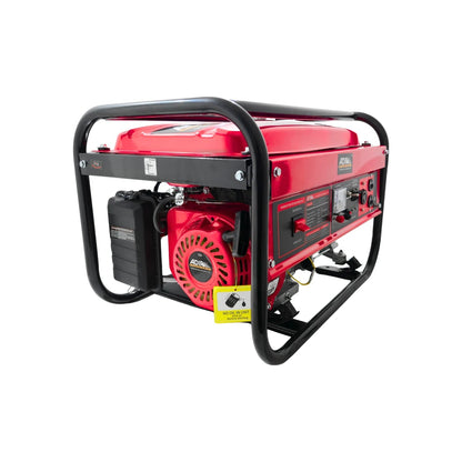 Generador portátil Adir 124 rojo 3000W 5.5HP de gasolina ideal para emergencia y obra.