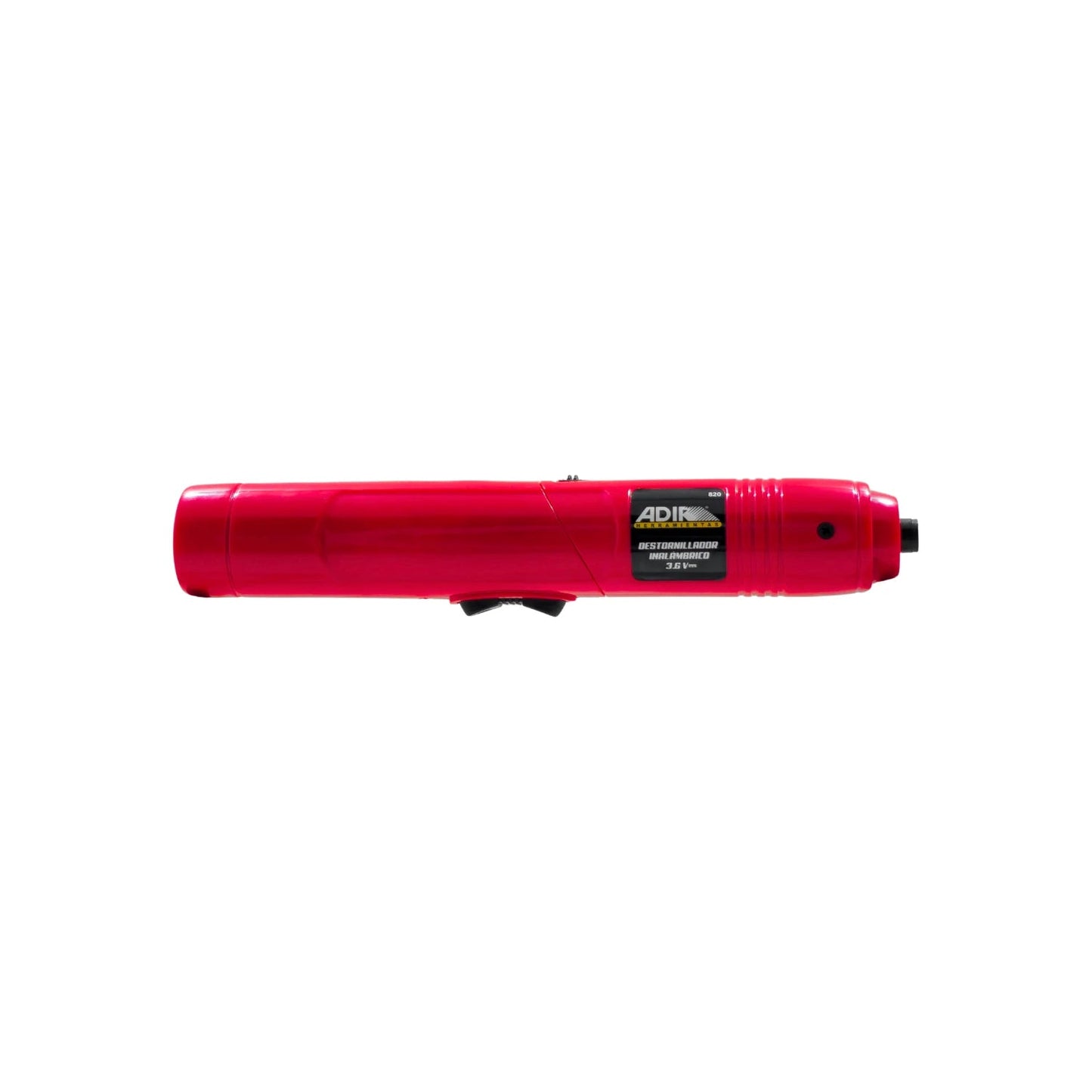 Atornillador inalámbrico Adir rojo 3.6V, destornillador eléctrico modelo 820 con puntas para tareas de ferretería.