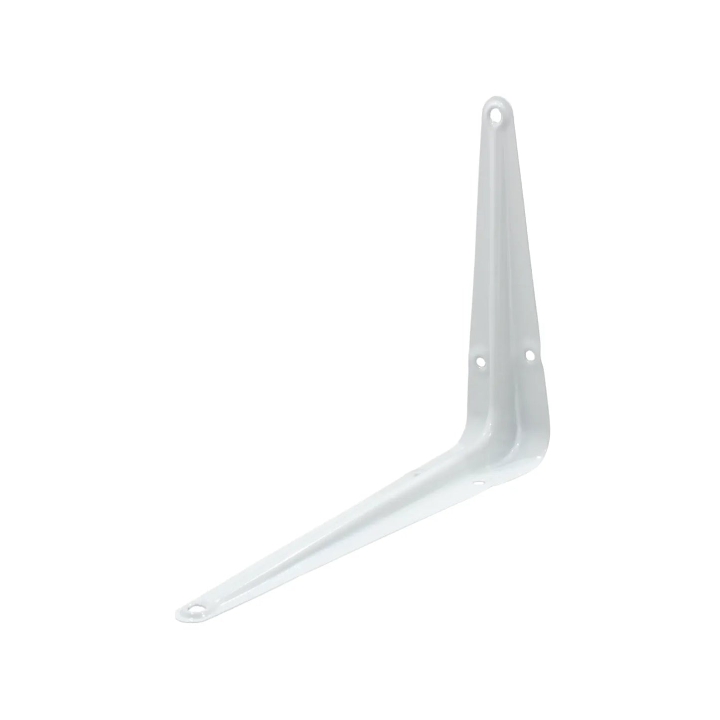 Ménsula blanca de metal para soporte de estantes o repisas
