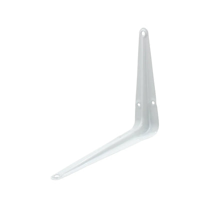 Ménsula blanca de metal para soporte de estantes o repisas