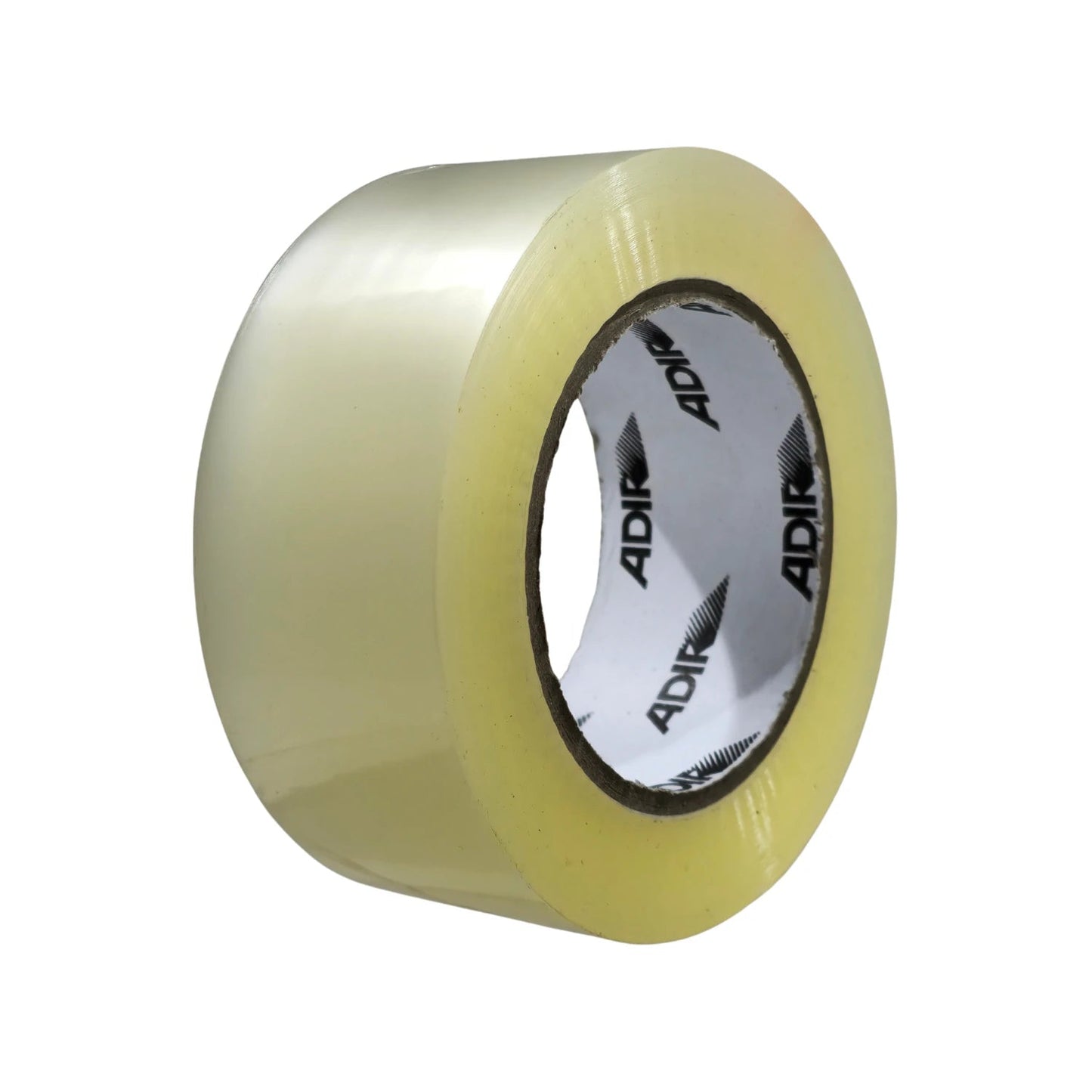 Cinta de empaque transparente Adir 150m para sellado seguro de cajas y embalajes.